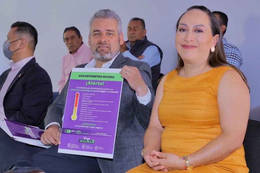 Presenta Gobierno de Michoacán, Programa de Prevención y Atención de la Violencia contra Mujeres en el Transporte Público