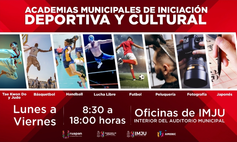 IMJU presenta Programa de Academias Municipales de Iniciación Deportiva y Cultural