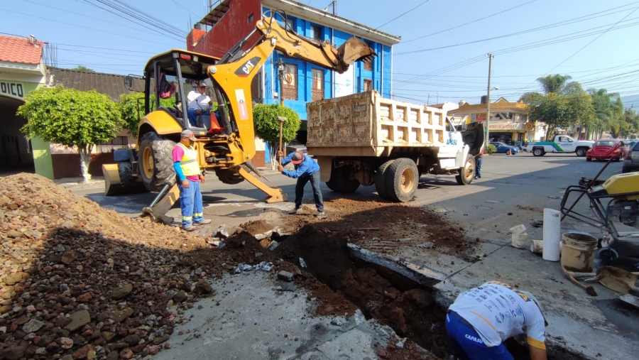 CAPASU realiza trabajos de rehabilitación en avenida Manuel Pérez Coronado