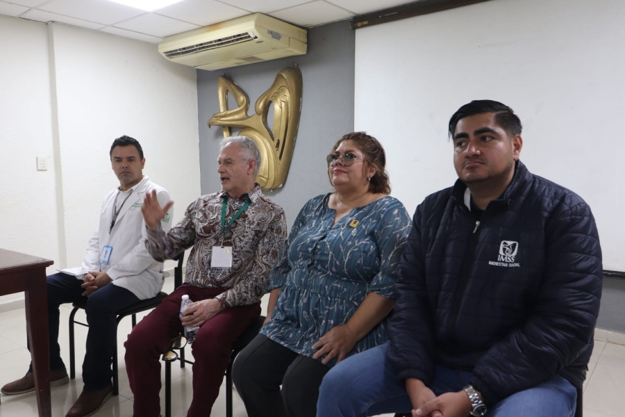 La diputada Julieta García y el nuevo delegado del IMSS visitan sede del adulto mayor en LC