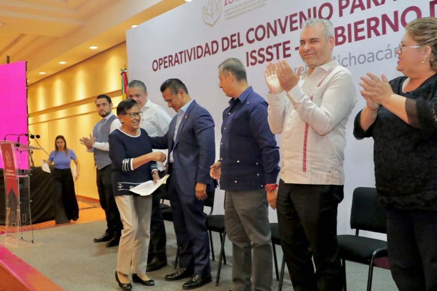 Gobierno de Michoacán e ISSSTE brindarán atención a docentes pensionados a partir del 15 de mayo