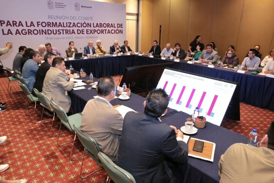 Gobierno de Michoacán y asociaciones de la agroindustria van por acuerdo de formalización laboral