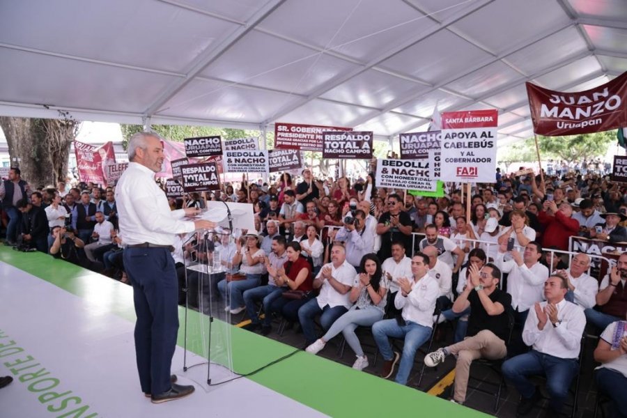 Anuncia Bedolla ruta del teleférico de Uruapan