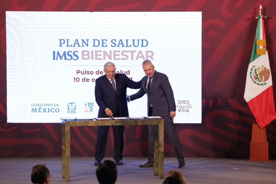 Firma Bedolla Acuerdo de Federalización del Sistema de Salud IMSS Bienestar