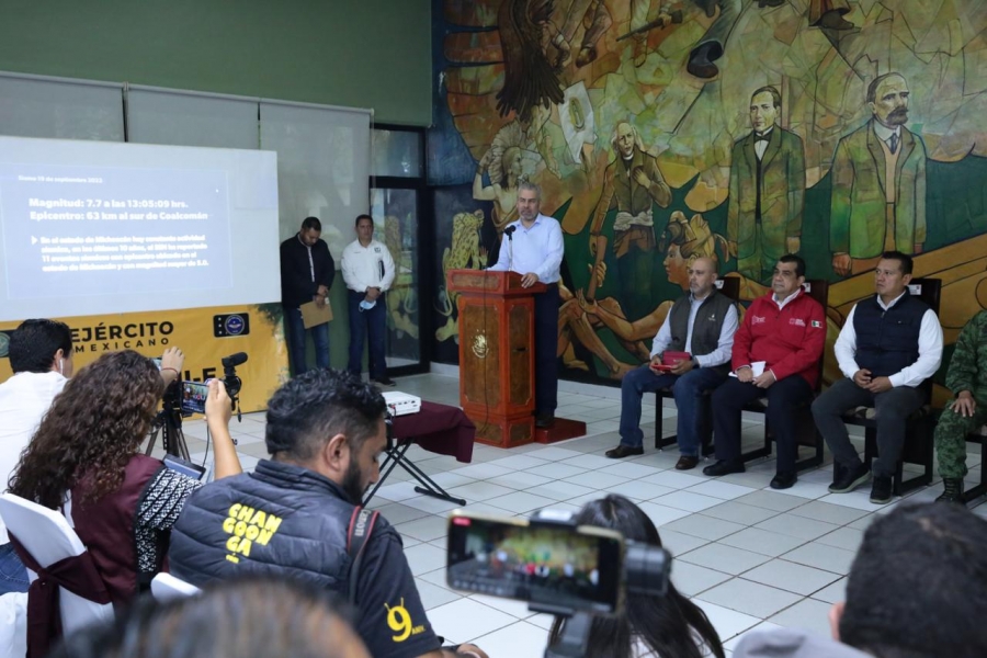 Solicitará Gobierno de Michoacán declaratoria de emergencia en zonas afectadas por sismo