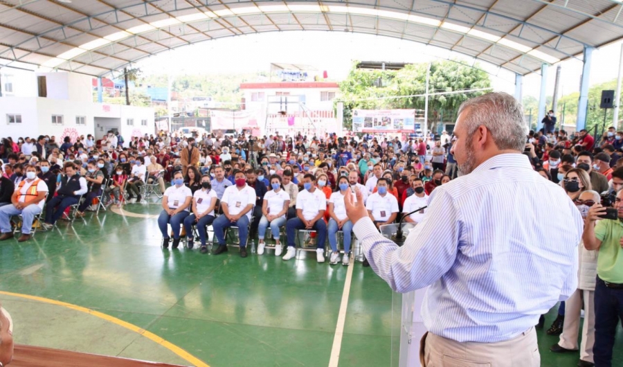 Inaugura Bedolla primer Ceibas de Michoacán en Uruapan